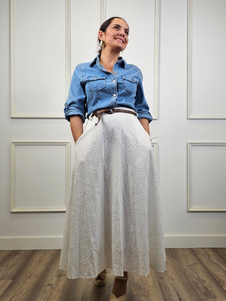CAMISA DENIM FLUIDA