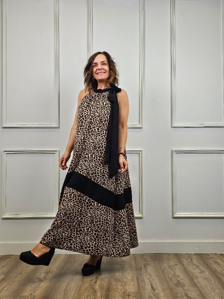 VESTIDO LEO COMBINADO