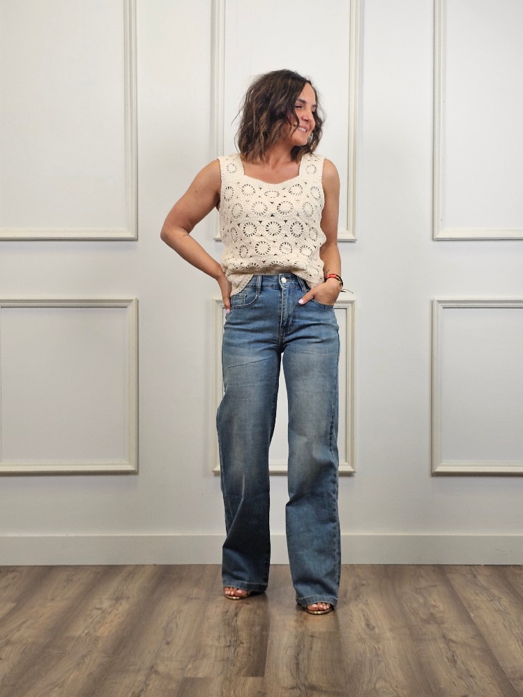 DENIM WIDELEG LAVADO DENIM WIDELEG LAVADO