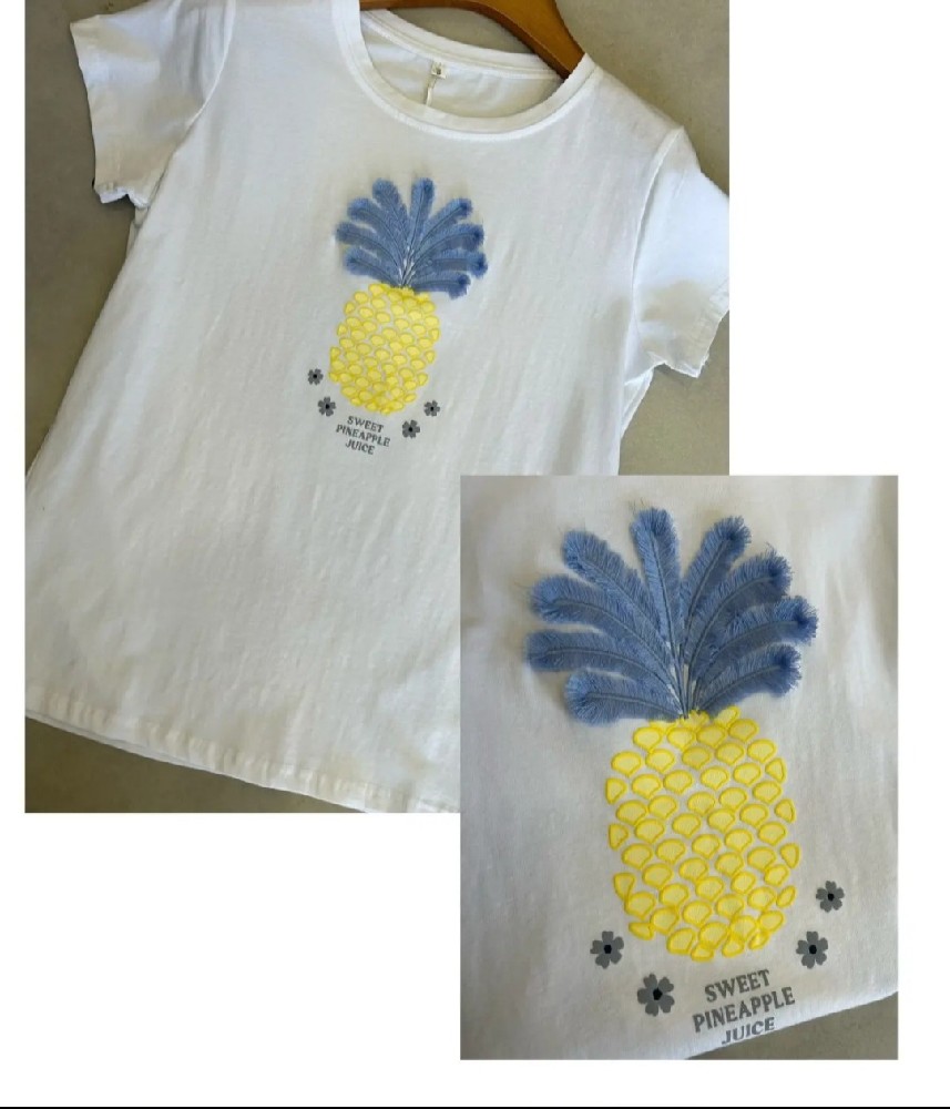 CAMISETA PIÑA BORDADA CAMISETA PIÑA BORDADA