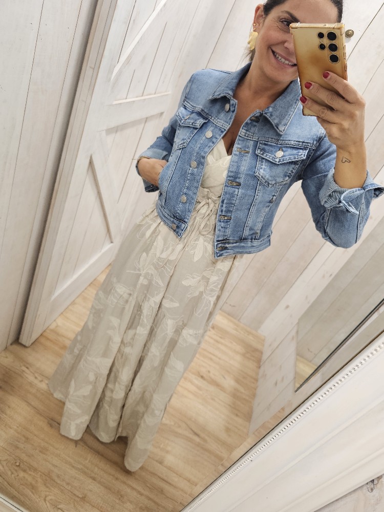 CAZADORA DENIM CROP CAZADORA DENIM CROP