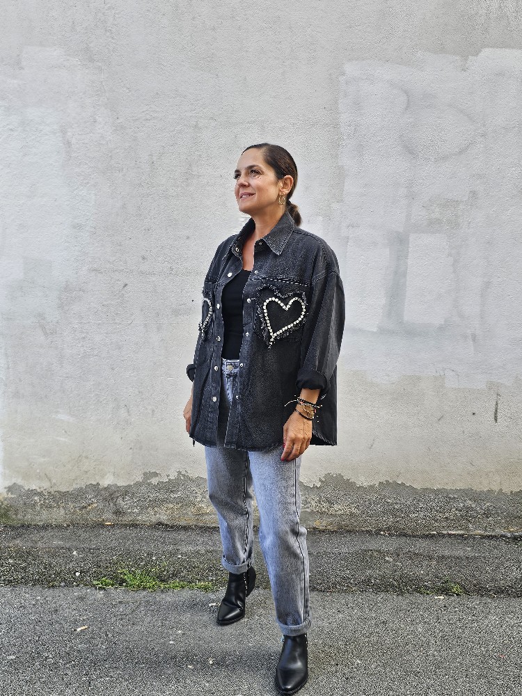 SOBRECAMISA DENIM CORAZON