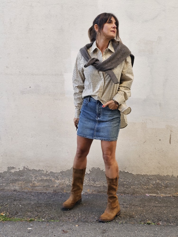 FALDA MINI DENIM