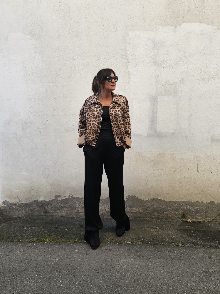 BOMBER ANTELINA ANIMALPRINT