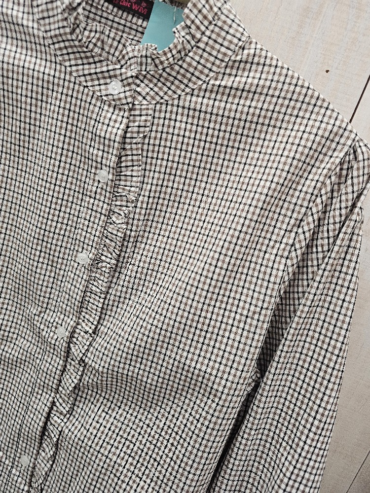 CAMISA CUADROS VOLANTE