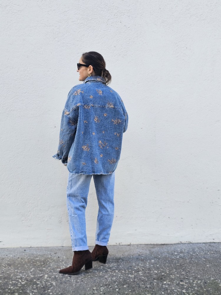 SOBRECAMISA DENIM BORDADOS