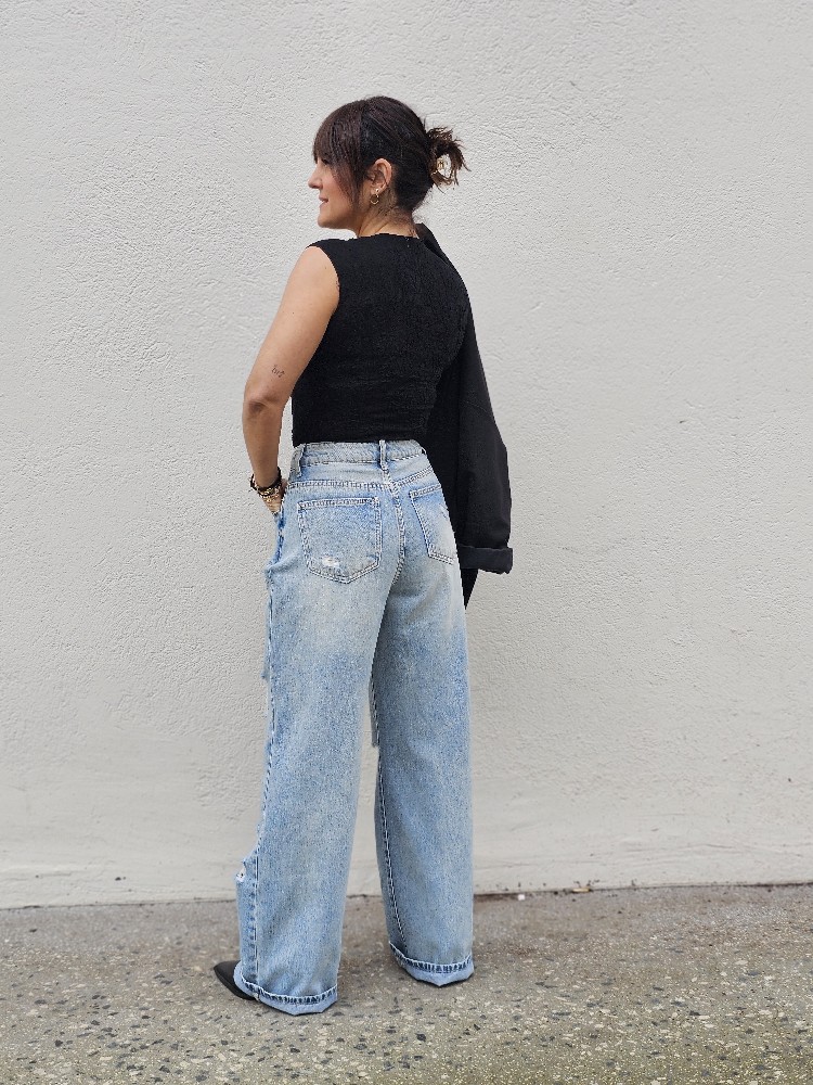 DENIM ANCHO ROTOS