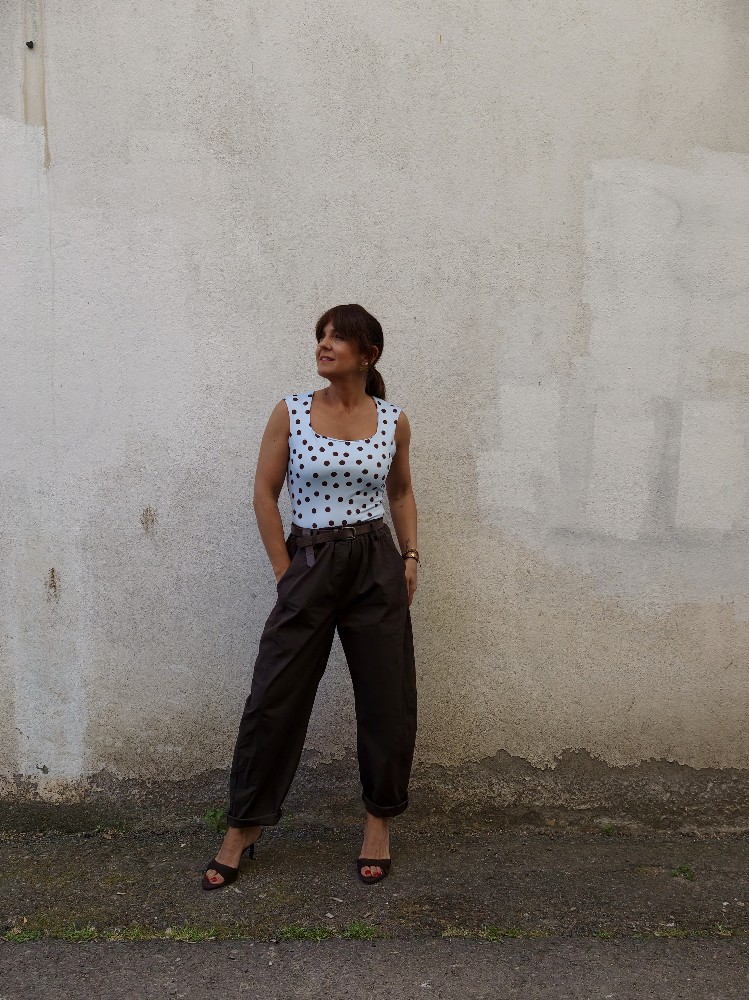 PANTALON POPELIN BARREL