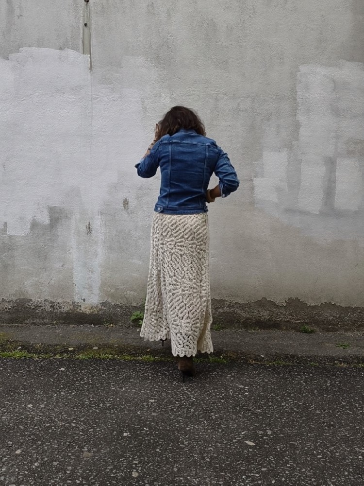 FALDA MIDI CROCHET FALDA MIDI CROCHET