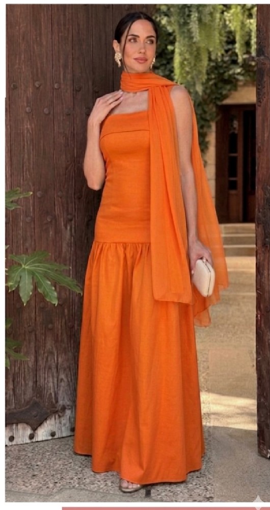 VESTIDO LARGO TAFETA VESTIDO LARGO TAFETA
