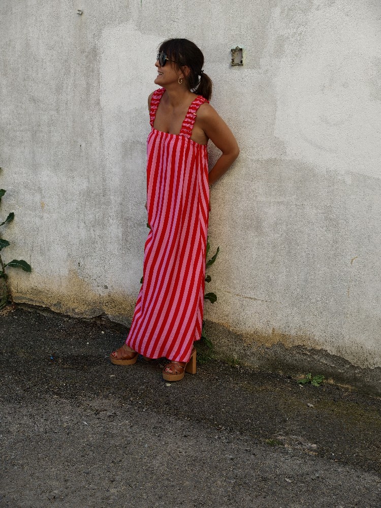 VESTIDO RAYAS LAZO VESTIDO RAYAS LAZO