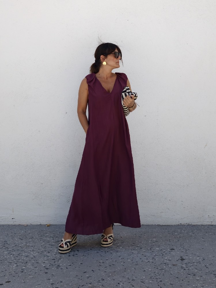 VESTIDO LARGO PICO