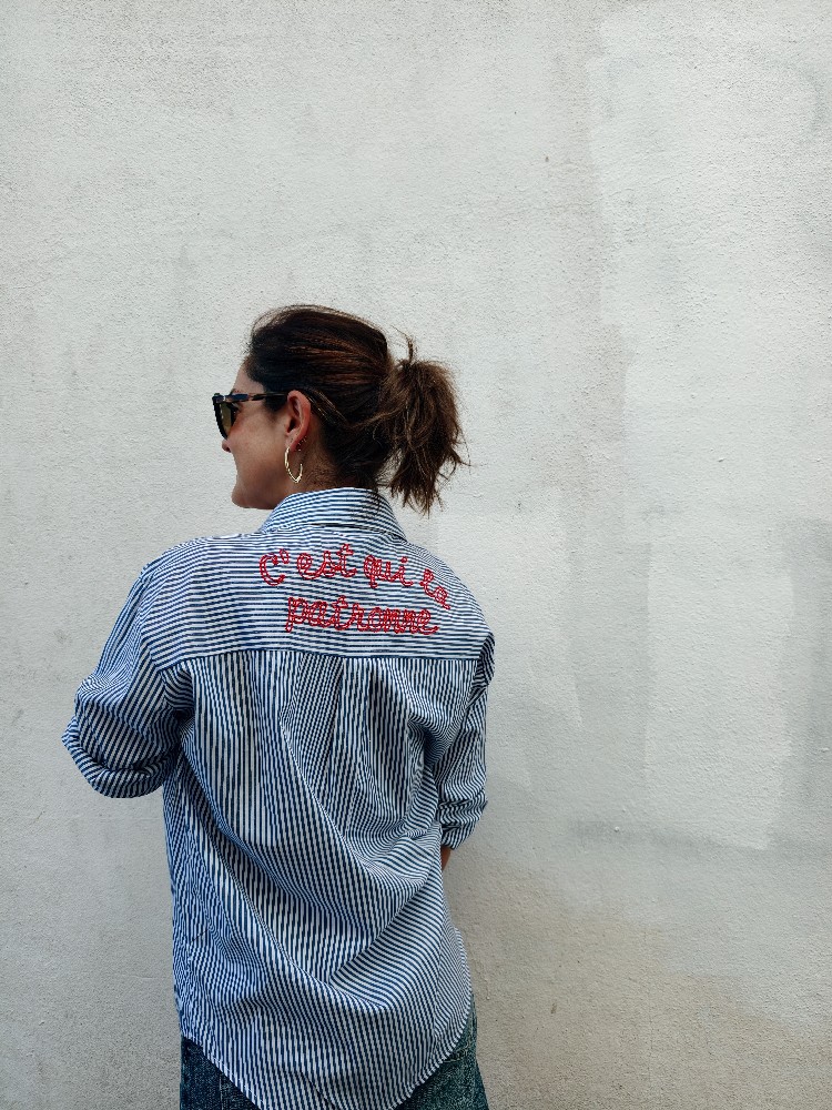 CAMISA RAYAS OVER PATRONNE CAMISA RAYAS OVER PATRONNE