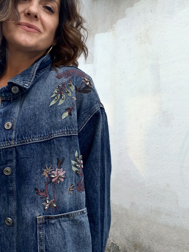 SOBRECAMISA DENIM BORDADOS
