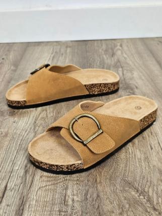 SANDALIA CONFORT CAMEL - Ver os detalles do produto