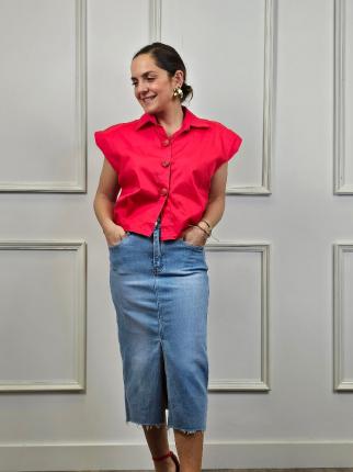 CAMISA BOTONES FLOR - Ver os detalles do produto