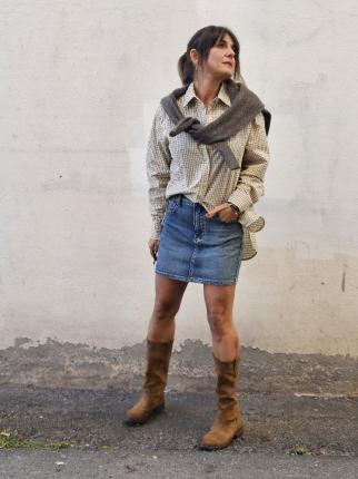FALDA MINI DENIM - Ver los detalles del producto