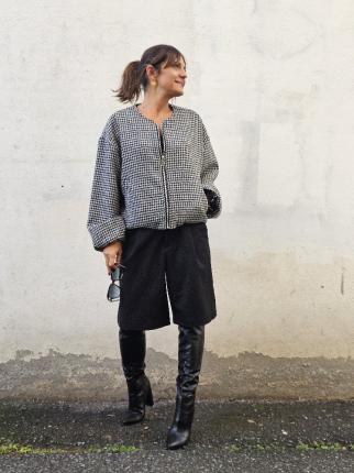 BOMBER PATA DE GALLO - Ver os detalles do produto