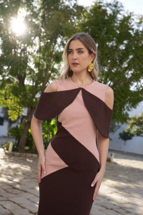 VESTIDO BICOLOR - Ver los detalles del producto