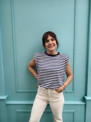 CAMISETA RAYAS HOMBRERA - Ver los detalles del producto