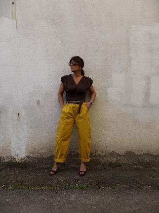 PANTALON POPELIN BARREL - Ver los detalles del producto