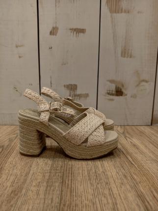 SANDALIA TACON RAFIA - Ver los detalles del producto