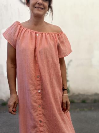VESTIDO RUSTICO BOTONES - Ver los detalles del producto