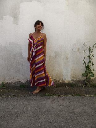 VESTIDO RAYAS MULTICOLOR