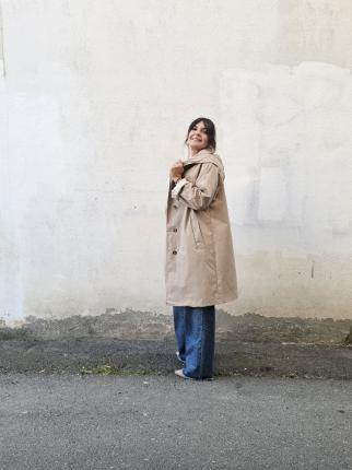 TRENCH LARGA AMPLIA - Ver los detalles del producto