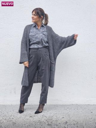 MAXI CARDIGAN ABIERTO - Ver los detalles del producto